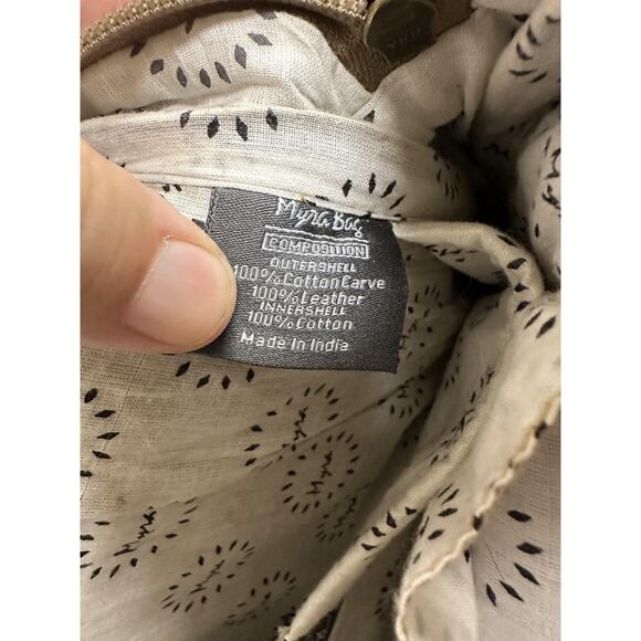 Myra Bag Messenger Bag Womens Brown Leather Animal Print Cowhide Western Style - Picture 7 of 7